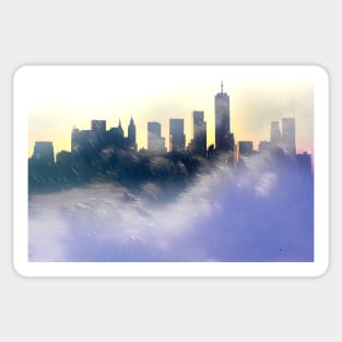 City above the Clouds Sticker